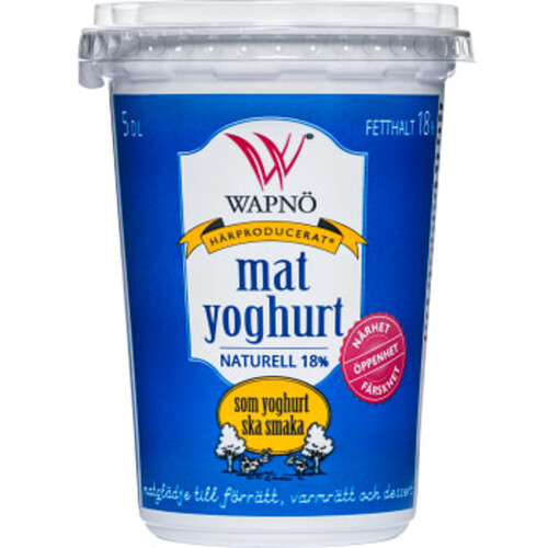 Matyoghurt 18% 5 dl Wapnö