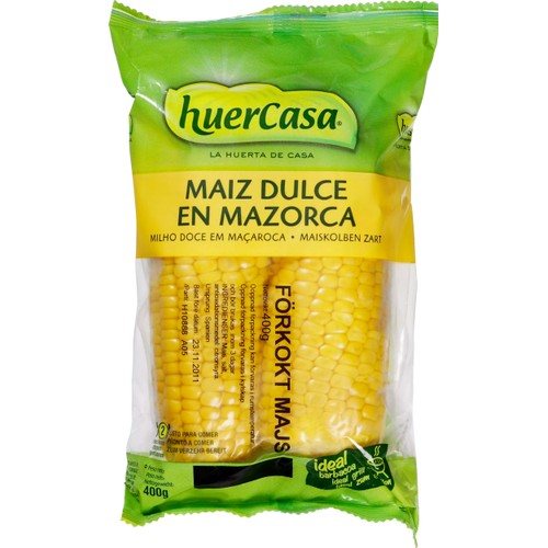 Förkokta Majskolvar 400g Huercasa
