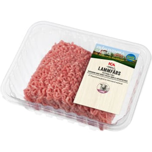 Lammfärs Färsk Finmald 20% 500g ICA