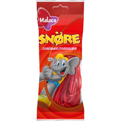Snören Jordgubb Påse 94g Malaco