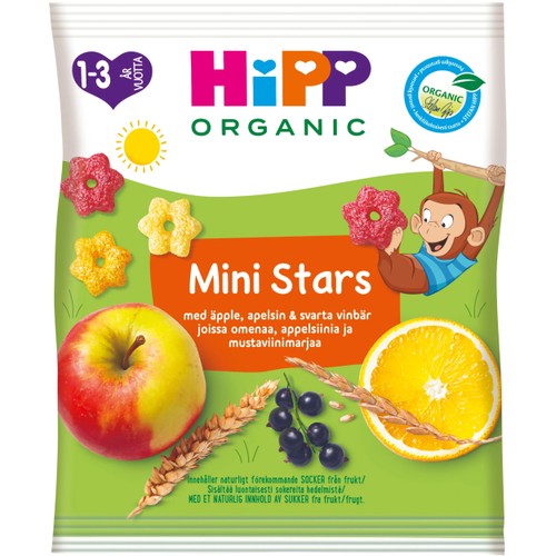 Mini Stars 1år  30g Hipp