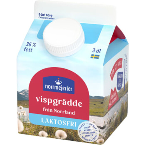 Vispgrädde Laktosfri 36% 300ml Norrmejerier