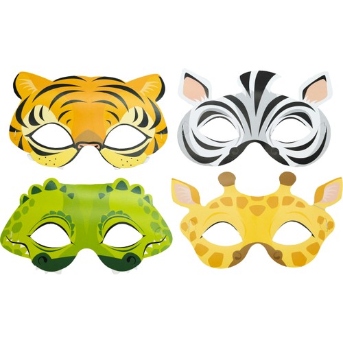 Partymasker Djur 8-p Happy Party