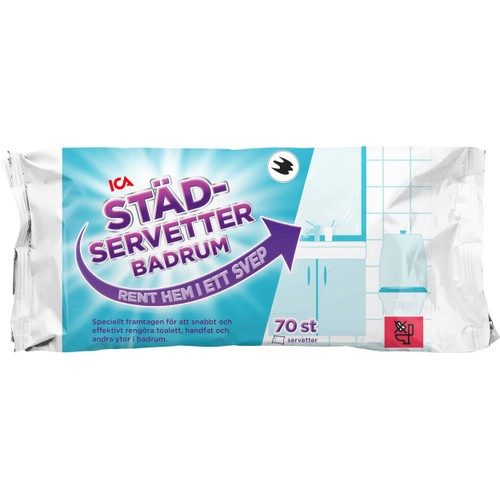 Städservetter Badrum 70p Miljömärkt ICA