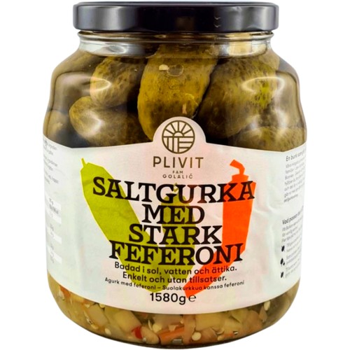 Saltgurka Stark 1580g Plivit