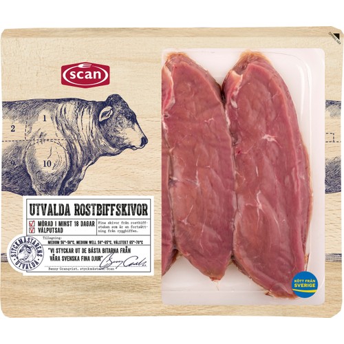 Rostbiffskivor ca 400g Scan