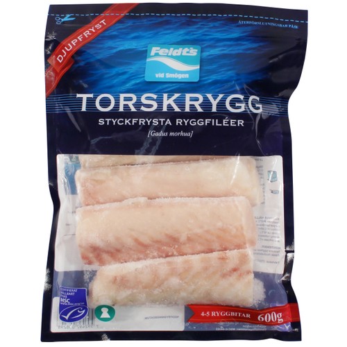 Torskrygg Msc Fryst 600g Feldt's