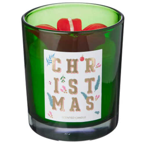 Xmas candle Leo, green