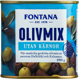 Olivmix Urkärnade 290g Fontana