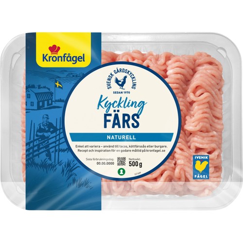 Kycklingfärs 500g Kronfågel