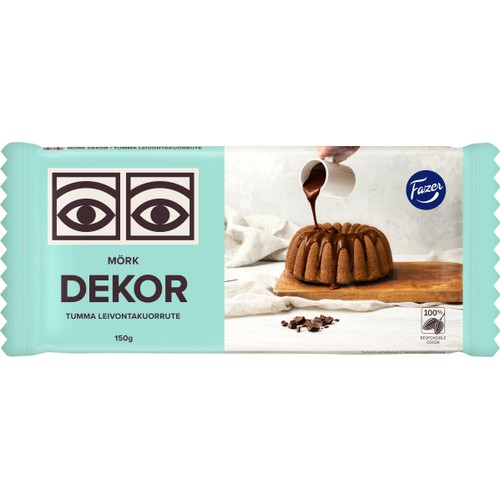 Blockdekor Mörk 150g Fazer