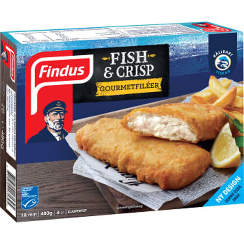 Fish & crisp gourmetfil 480 g Findus