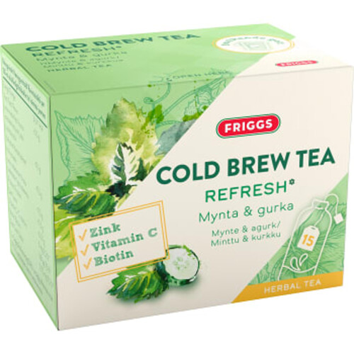Tea Cold Brew Refresh Mynta Gurka 15-p Friggs