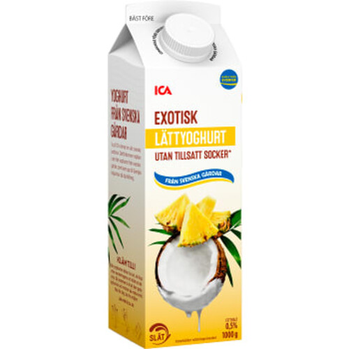 Lättyoghurt Exotisk slät 0,5% 1000g ICA