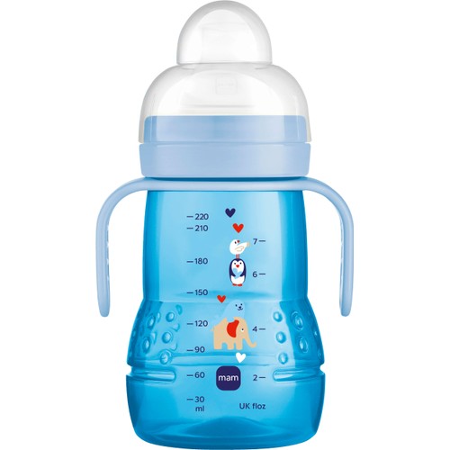 Flaska med drickpip Trainer 220ml 4m+ MAM