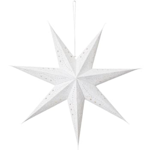 Stjärna Star Vit Glitter 60cm ICA