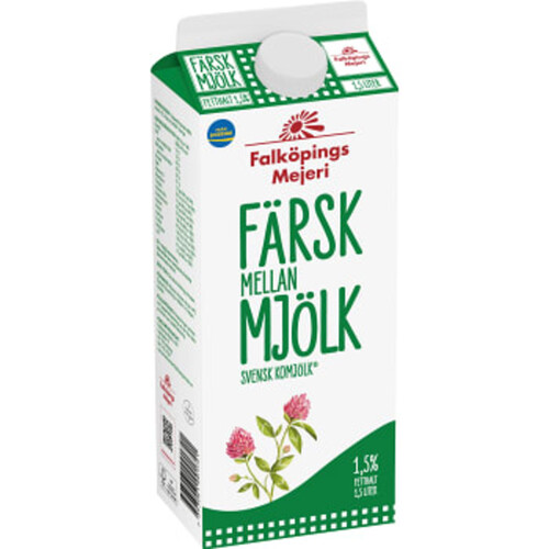 Mellanmjölk 1,5% 1,5l Falköpings Mejeri