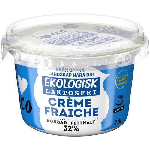 Crème fraiche Laktosfri 32% 2dl ICA I love eco