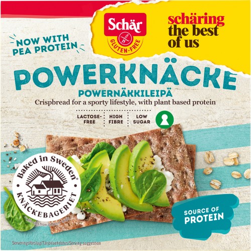 Powerknäcke glutenfri 225g Schär