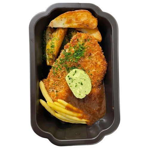 Schnitzel med ramslökssmör