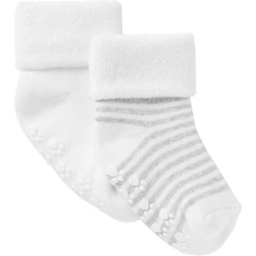 Babysocka Oslo 2p Vit 0-6m ICA I love eco