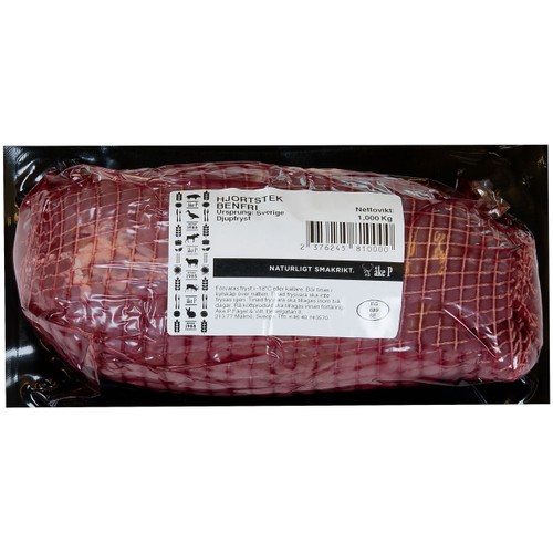 Hjortstek benfri Fryst ca 1kg Åke P Fågel & Vilt