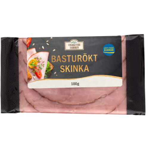 Skinka Basturökt 100g Charkuterifabriken