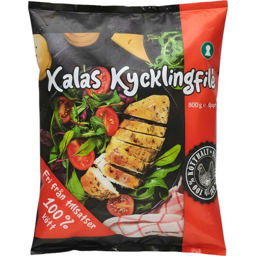 Kycklingfilé Fryst 800g Kalas