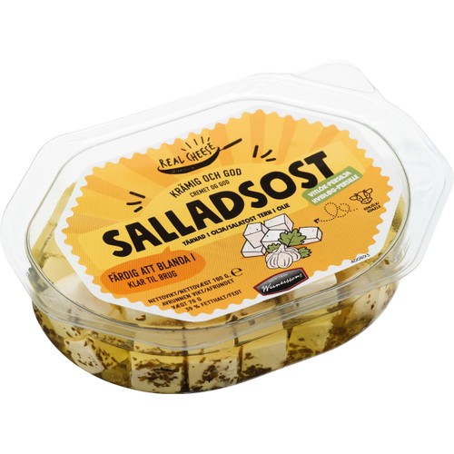 Salladsost Tärnad I Olja Vitlök/persilja 100g Wernerssons