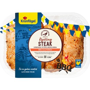 KycklingSteak BBQ California ca 900g Kronfågel