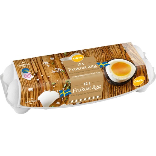 Ägg Frigående L 12-p Svenska Lantägg