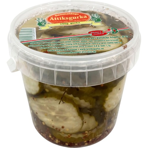 Ättiksgurka Gammaldags 570g Brinks Gurka