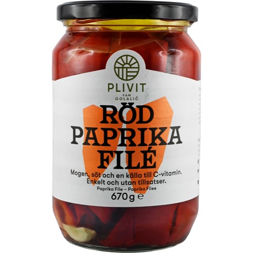 Röd Paprikafile 670g Plivit Trade