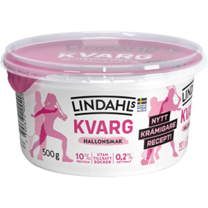 Kvarg Hallon 0,2% 500g Lindahls