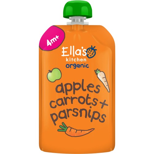 Äpple, morot & palsternackapuré Eko 4m 120g Ellas Kitchen