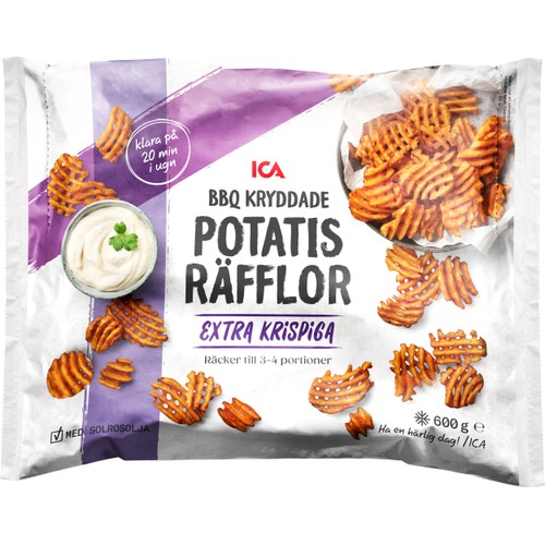 Krispiga potatisräfflor 600g ICA