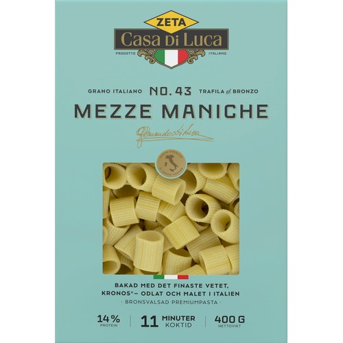 Mezze Maniche 400g Zeta