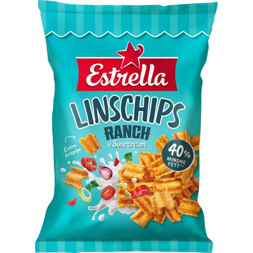 Linschips Ranch & Sourcream 90g Estrella