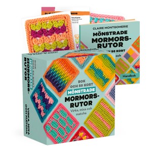 Mönstrade mormorsrutor Bok och 50 kort: Virka, mixa och matcha