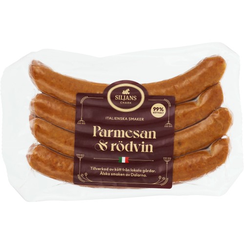 Parmesan- & Rödvinskorv 280g Siljans Chark