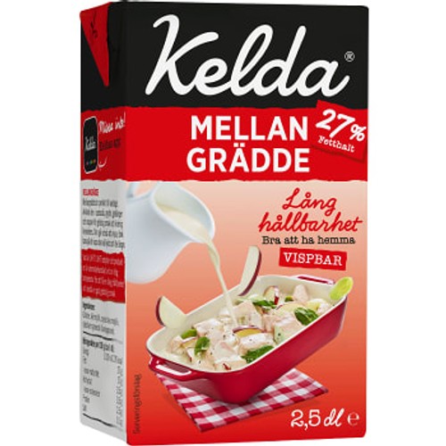 Mellangrädde 27% 2,5dl Kelda