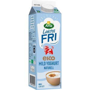 Mild Yoghurt Naturell 1,5% Laktosfri Ekologisk 1000g Arla Ko®