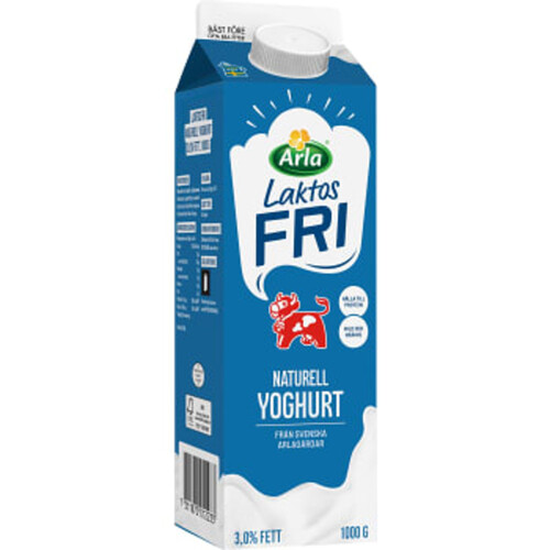 Yoghurt Mild Laktosfri 3% 1000g Arla Ko®