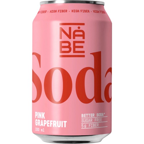 Soda Pink Grapefruit 33cl Nåbe