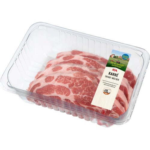 Karrékotlett Färsk Skivad med ben ca 1kg ICA