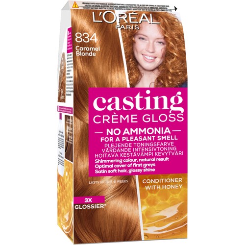 Hårtoning 834 Caramel Blonde 1-p Casting Creme Gloss