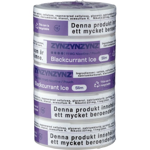 Blackcurrant Ice S4 5xStock Zyn