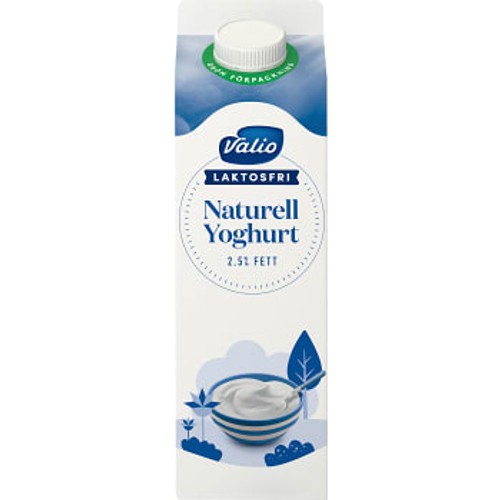 Yoghurt Naturell Laktosfri 2,5% 1l Valio Eila