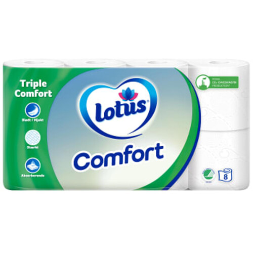 Toalettpapper Comfort 8p Lotus