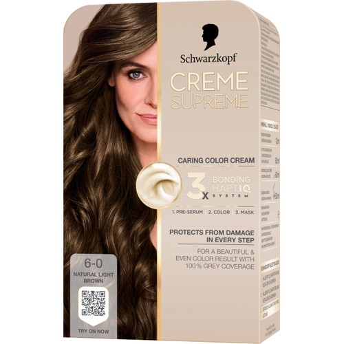 Hårfärg 6-0 Natural Light Brown 1-p Creme Supreme